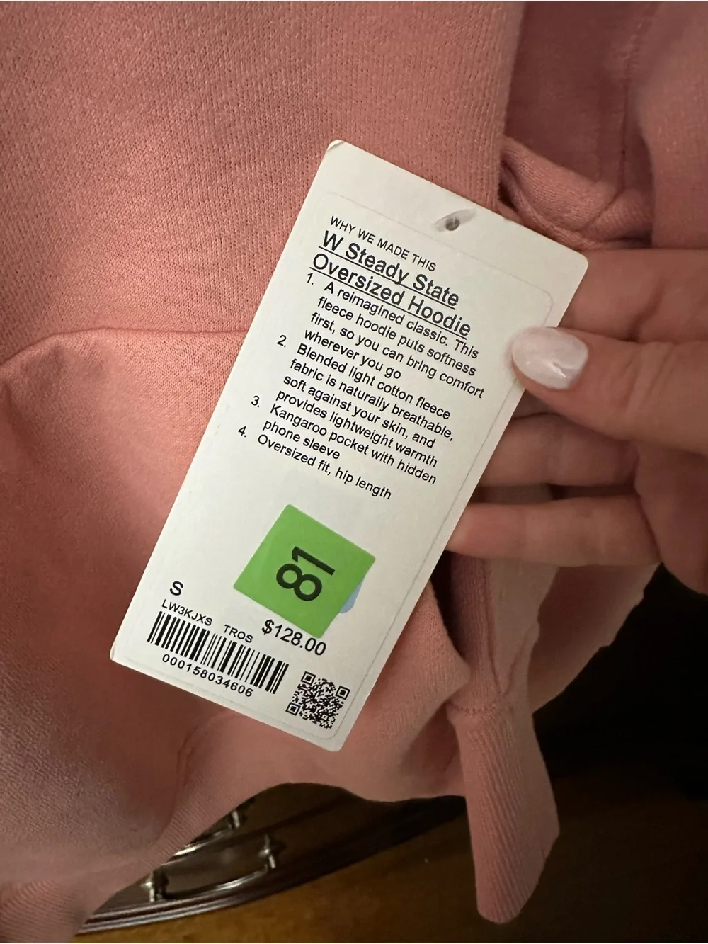 Lululemon W Steady State Oversized hoodie - coral/pink